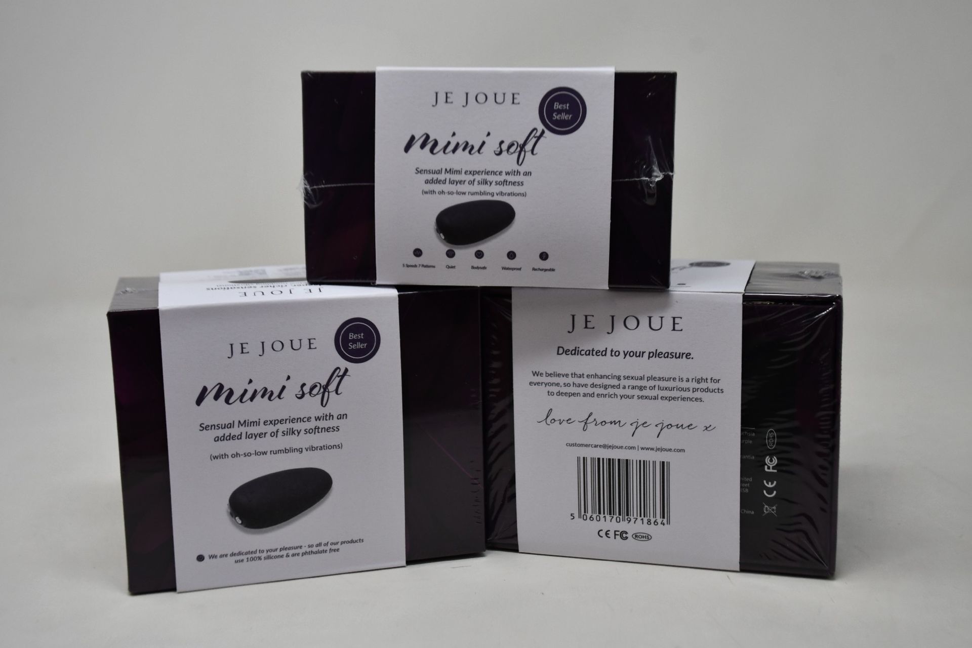 Three boxed as new Je Joue Mimi Clitoral Vibrators (Over 18s only).