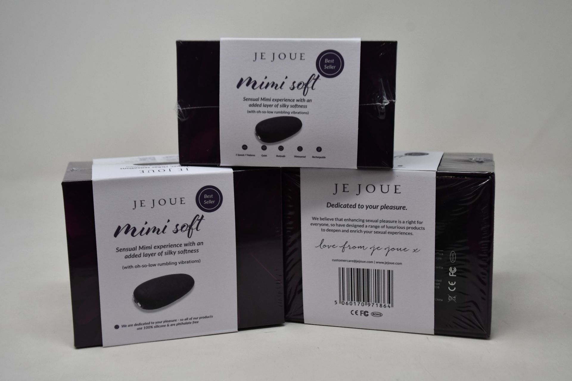 Three boxed as new Je Joue Mimi Clitoral Vibrators (Over 18s only).