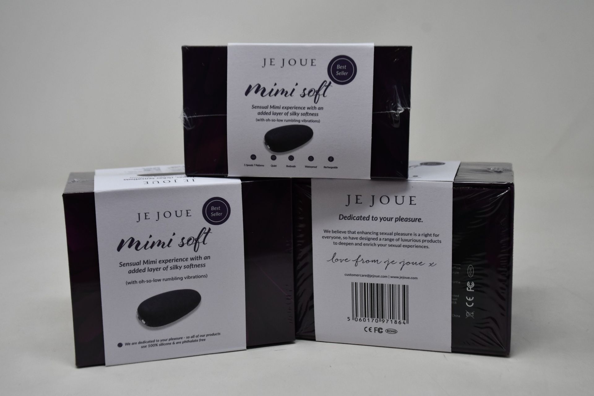 Three boxed as new Je Joue Mimi Clitoral Vibrators (Over 18s only).