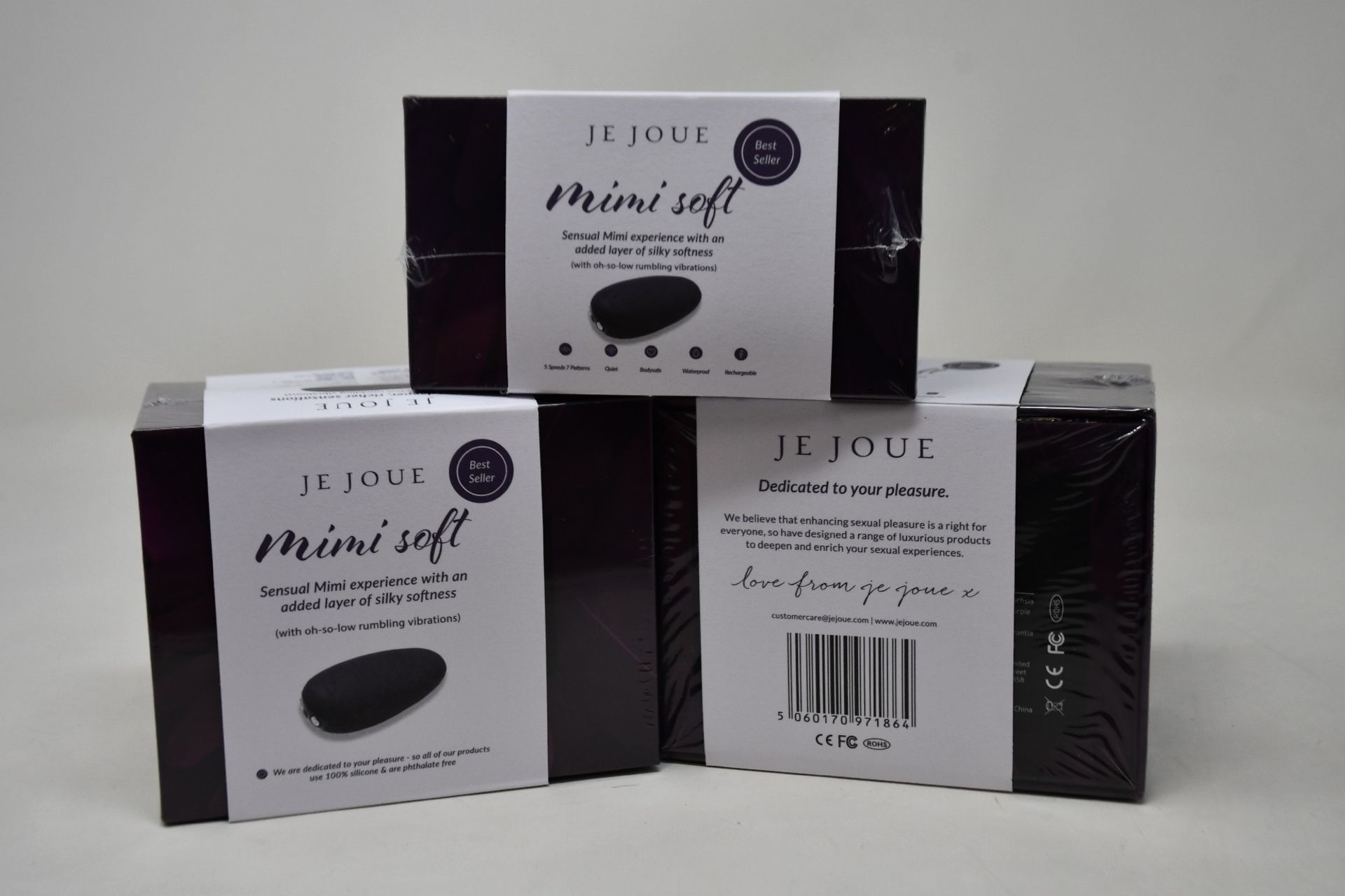 Three boxed as new Je Joue Mimi Clitoral Vibrators (Over 18s only).