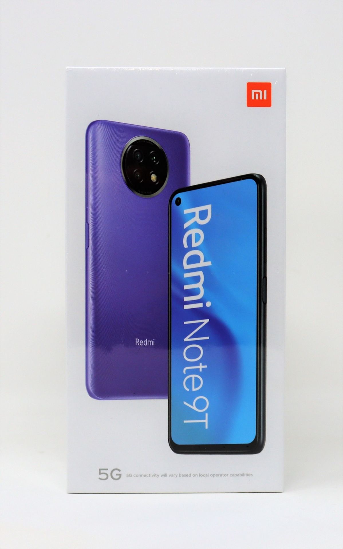 A boxed as new Xiaomi Redmi Note 9T 5G 128GB in Nightfall Black (M/N: M2007J22G) (IMEI information