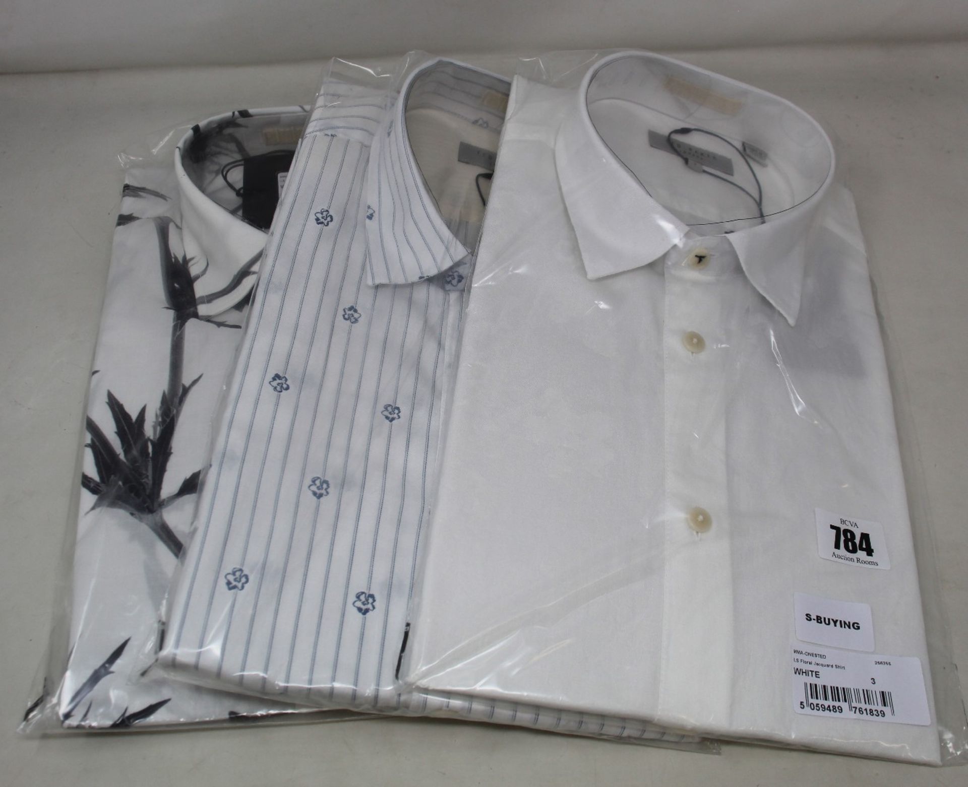 Three assorted as new Ted baker shirts (All size 3?).