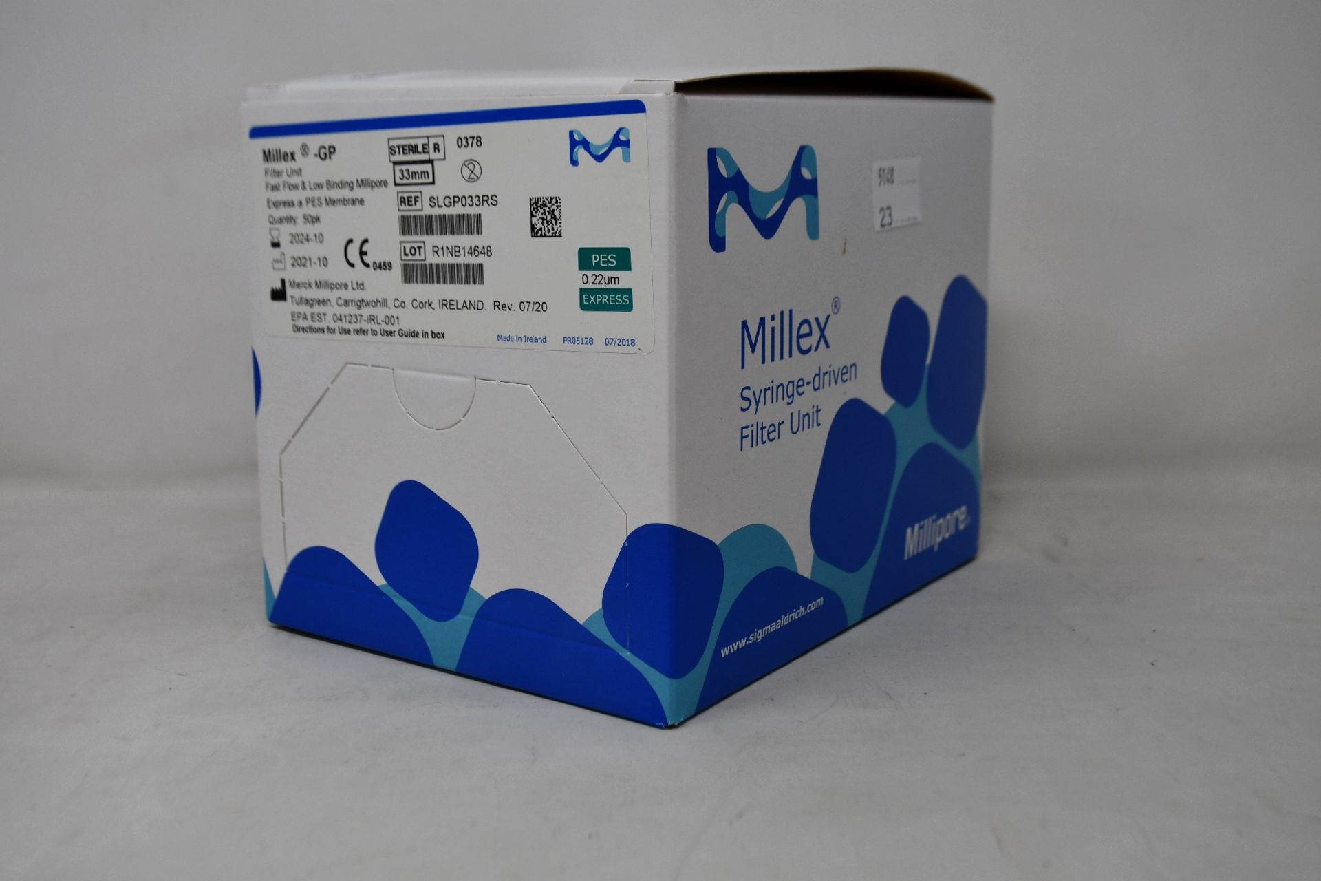 A boxed as new Millex Syringe-driven filter unit.