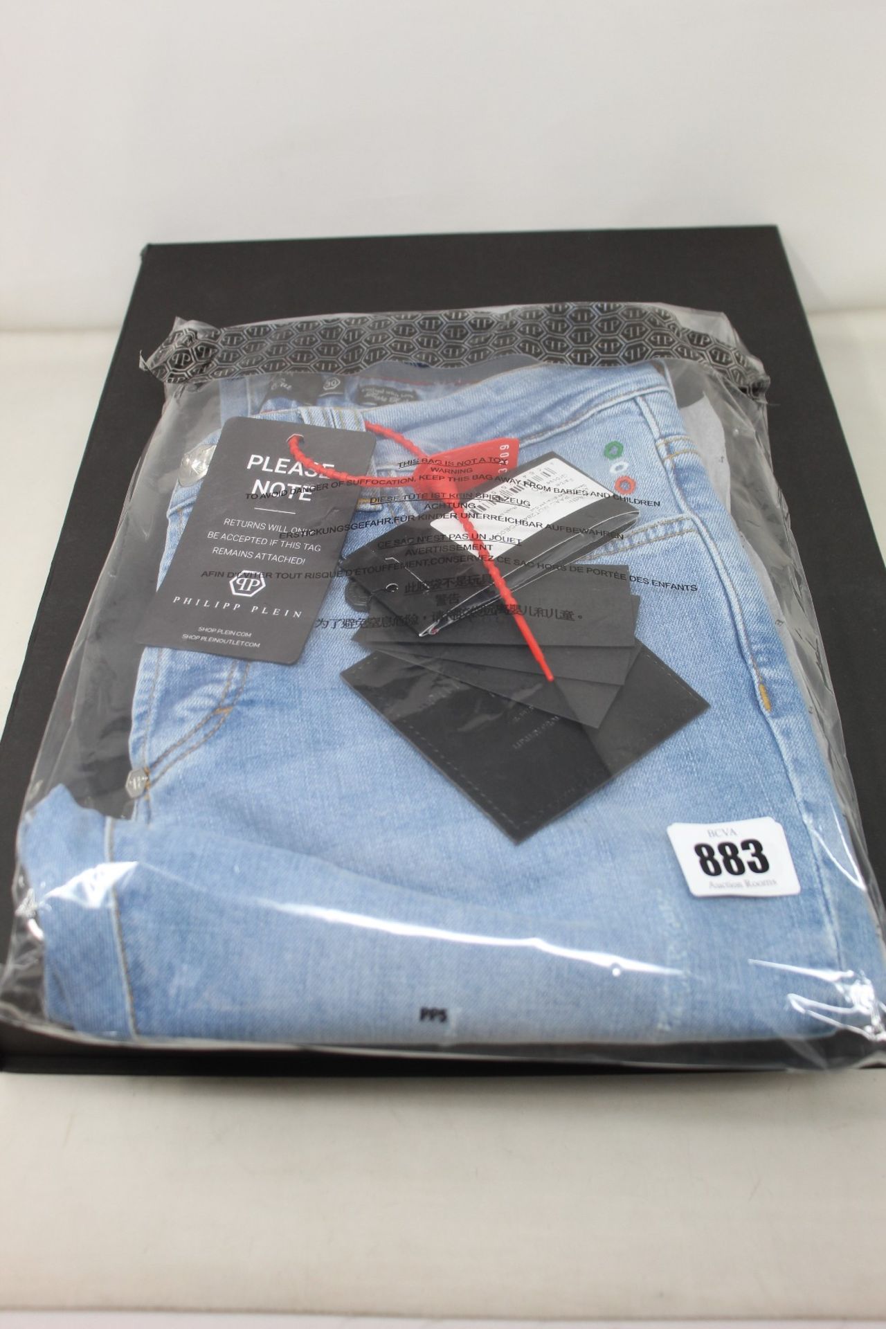 A pair of as new Philipp Plein super straight cut jeans (Size 30).