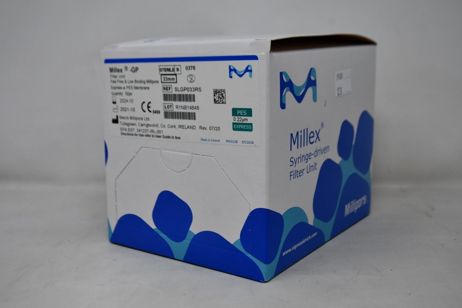 A boxed as new Millex Syringe-driven filter unit.