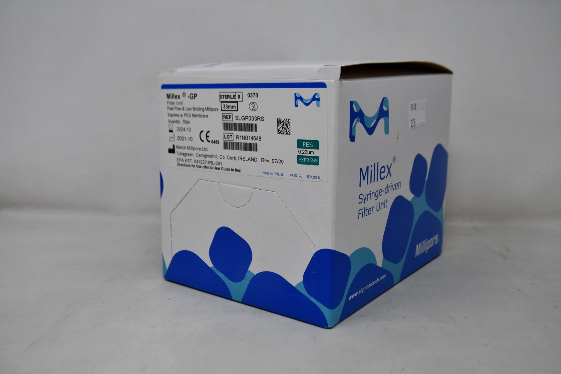 A boxed as new Millex Syringe-driven filter unit.