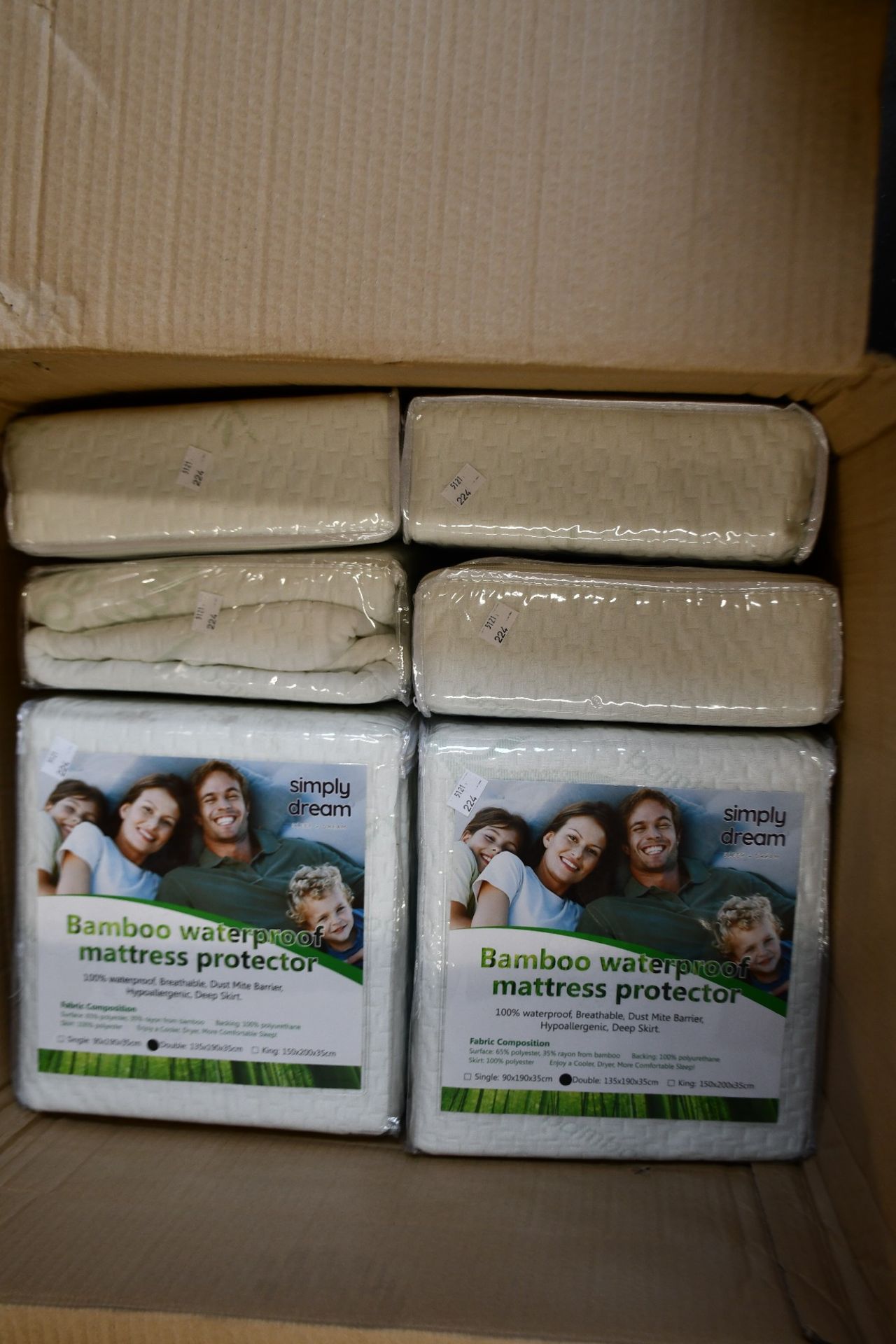 Ten as new Simply Dream Bamboo waterproof mattress protectors.