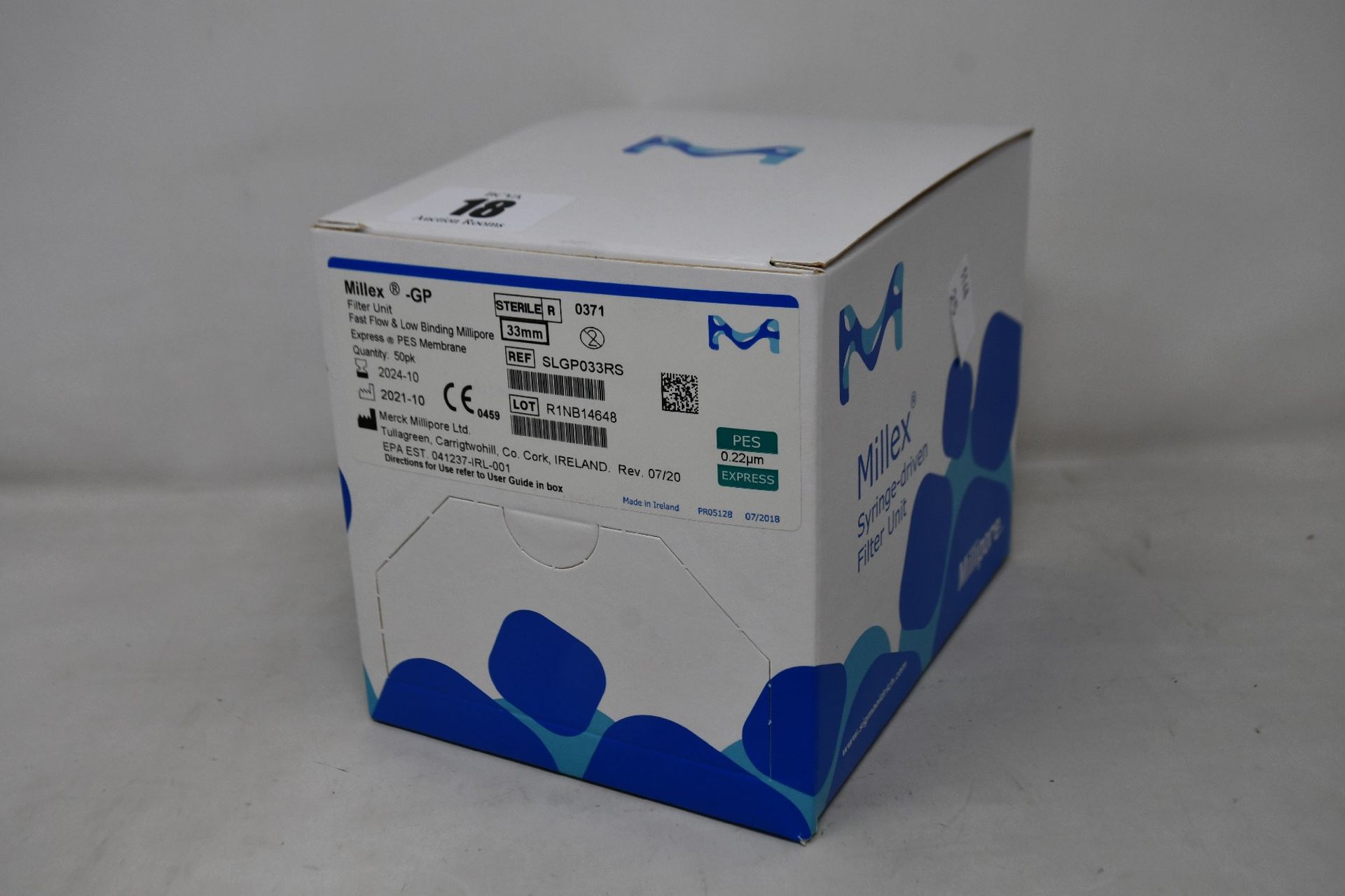 A boxed as new Millex Syringe-driven filter unit.