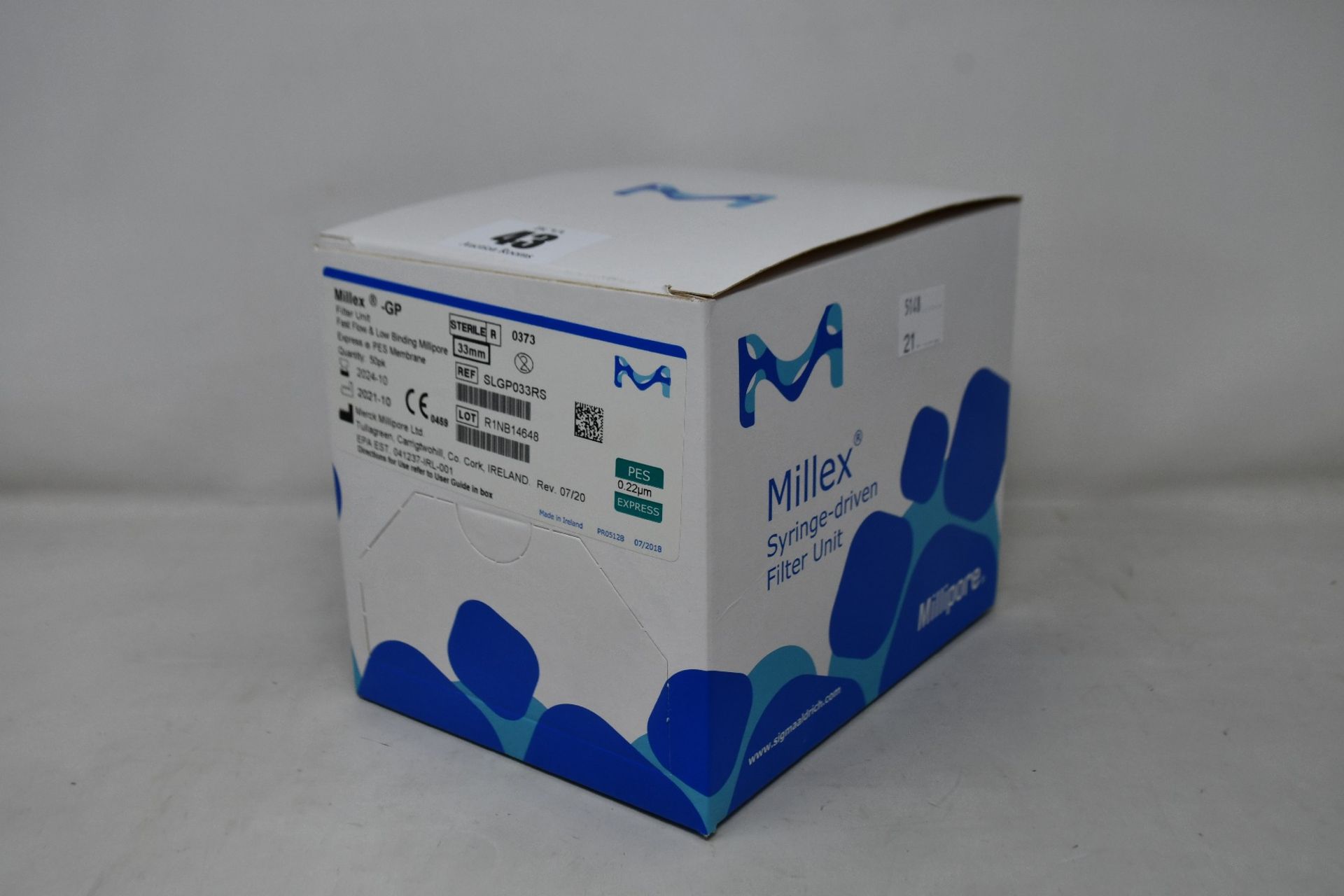 A boxed as new Millex Syringe-driven filter unit.