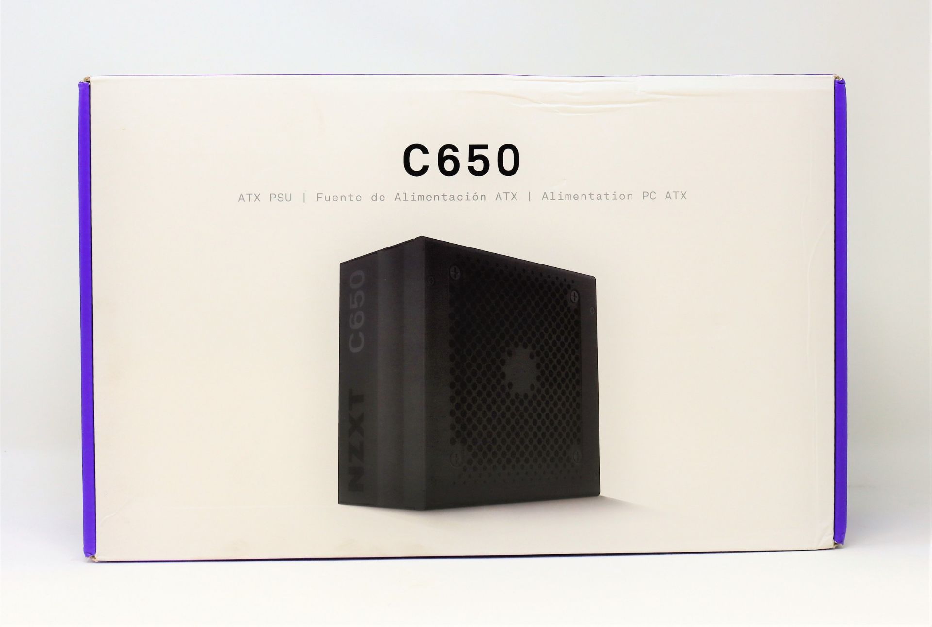 A boxed as new NZXT C650 650W ATX Power Supply (Box sealed).