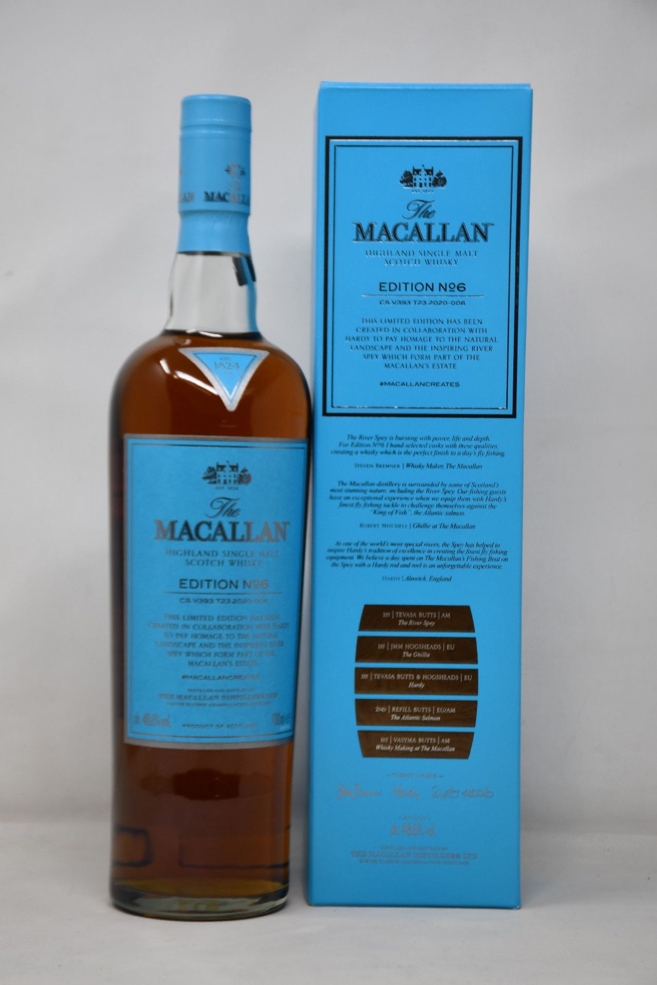 A bottle of The Macallan Edition No6 Highland single malt Scotch whisky (700ml) (Over 18s only).