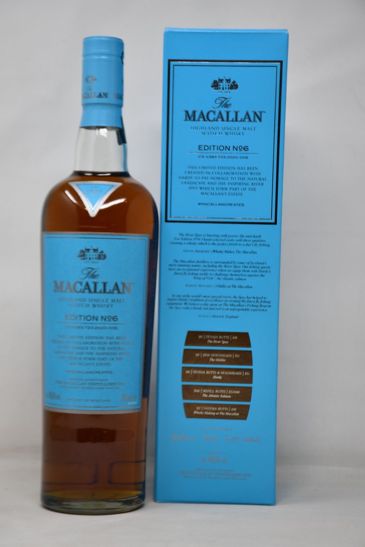 A bottle of The Macallan Edition No6 Highland single malt Scotch whisky (700ml) (Over 18s only).