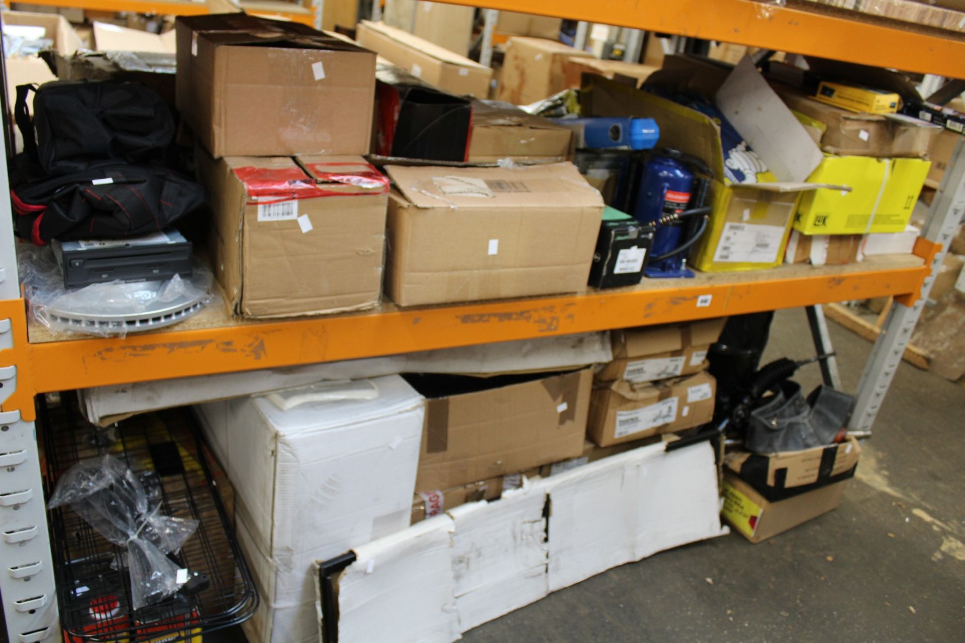 A large quantity of miscellaneous automobile parts, accessories and related items.