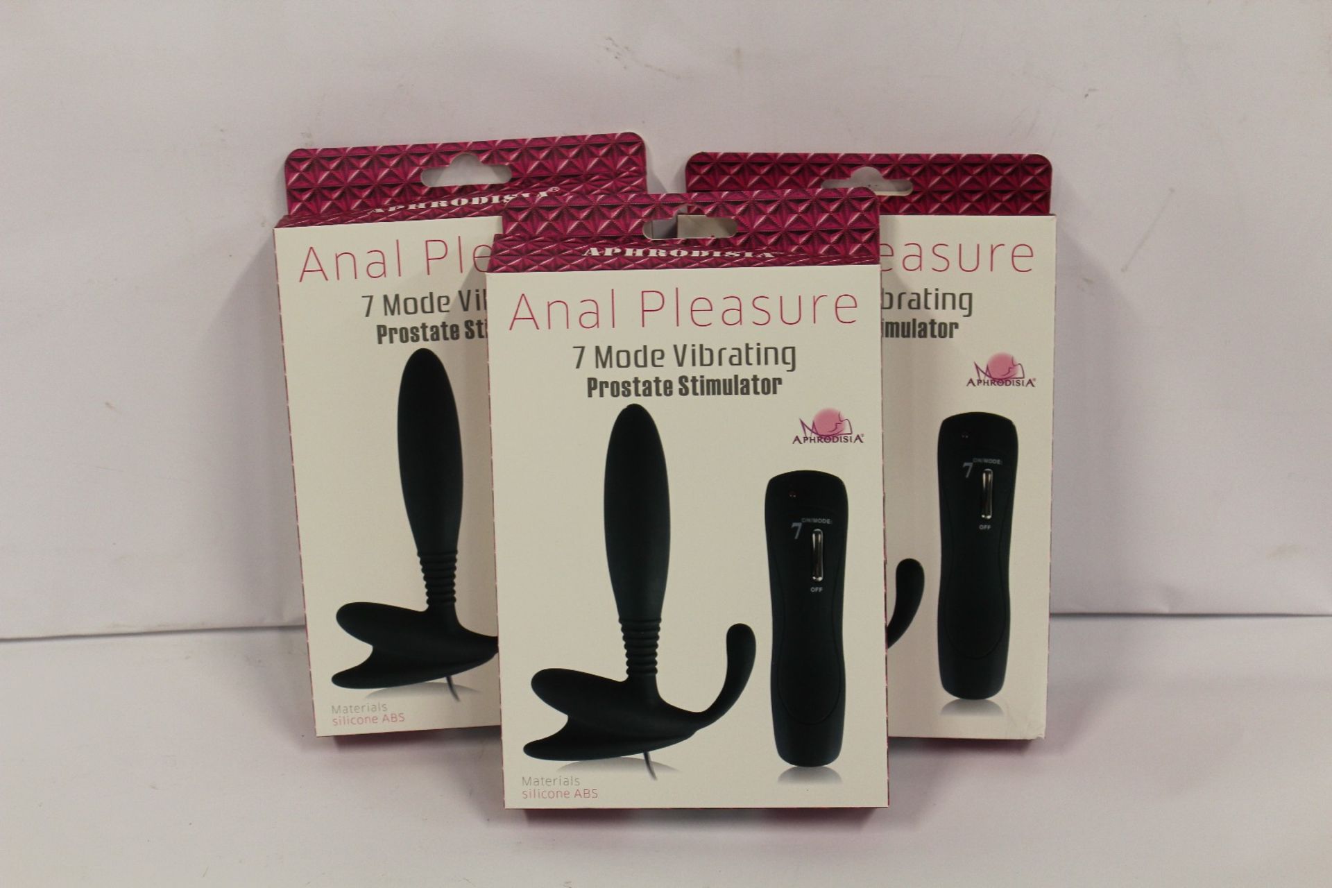 Five boxed as new Aphrodisia anal pleasure male vibrators (Over 18s only).