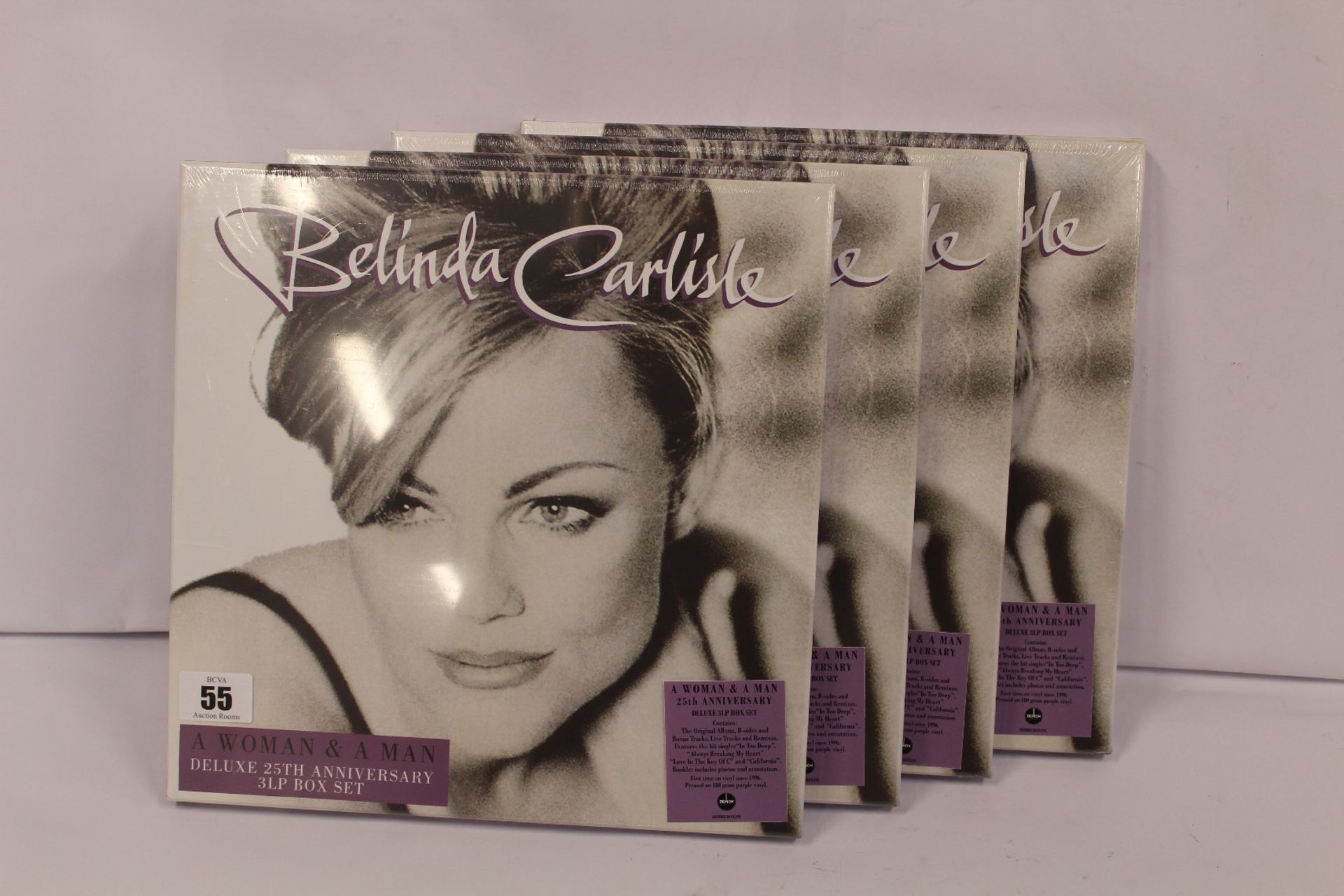 Four as new Belinda Carlisle 'A Woman and A Man' Deluxe 25th Anniversary 3LP box set.