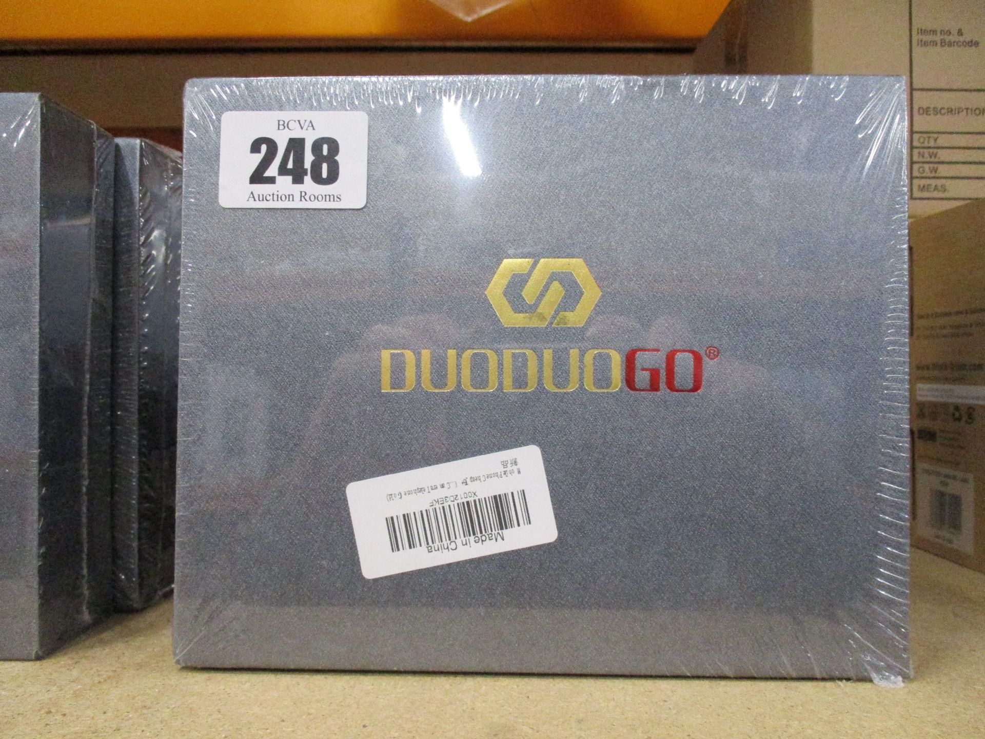 Four boxed as new DUODUOGO model J6 gradual blue phones (Boxes sealed).