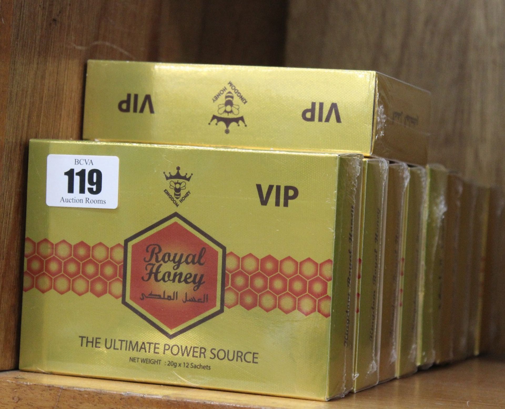 Ten boxes of VIP Royal Honey - The Ultimate Power Source (12 x 20g sachets, EXP: 27/09/24).