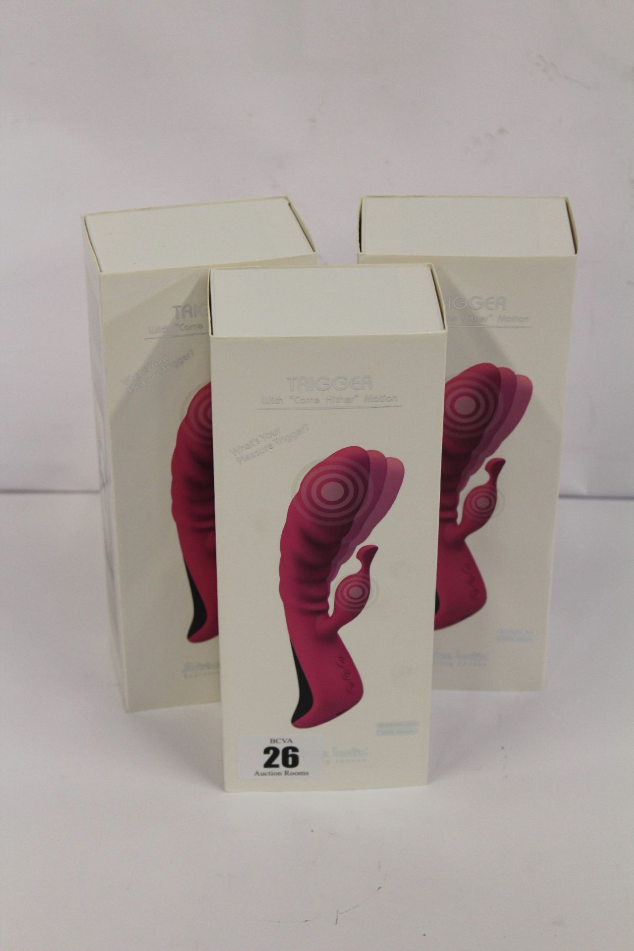 Three women's boxed as new Adrien Lastic Trigger vibrators (Over 18s only).