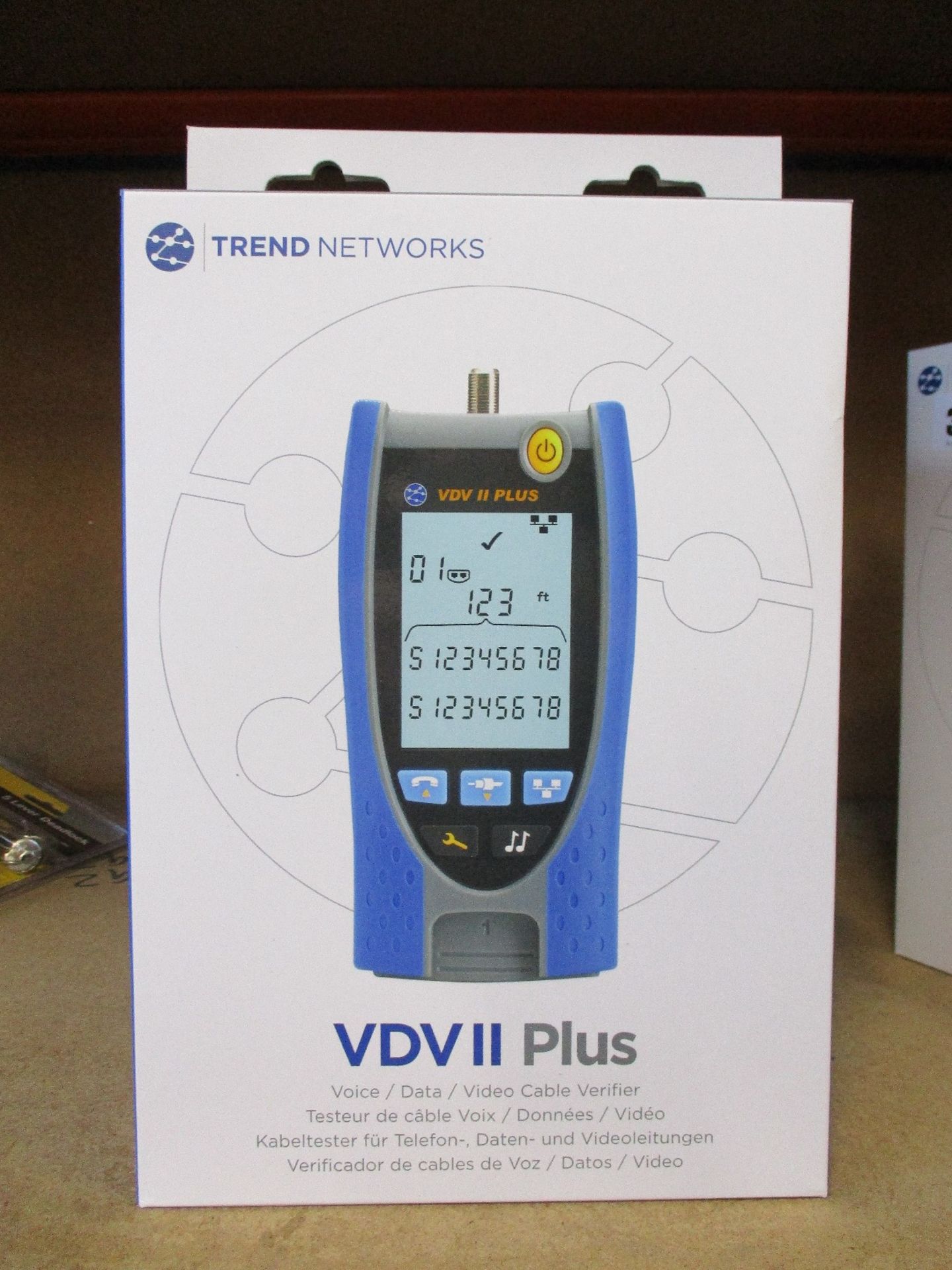 A boxed as new Trend Networks VDVII Plus voice/data/cable verifier (EAN: 783250764853).