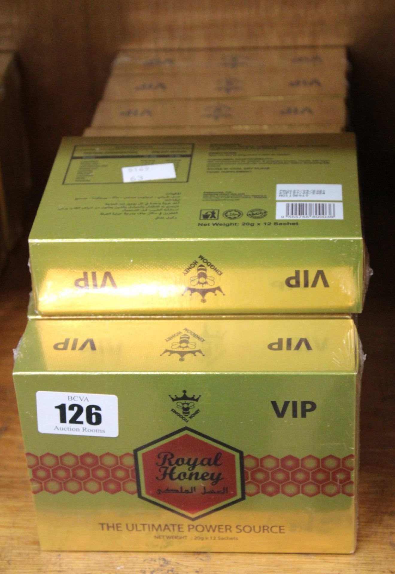 Ten boxes of VIP Royal Honey - The Ultimate Power Source (12 x 20g sachets, EXP: 27/09/24).