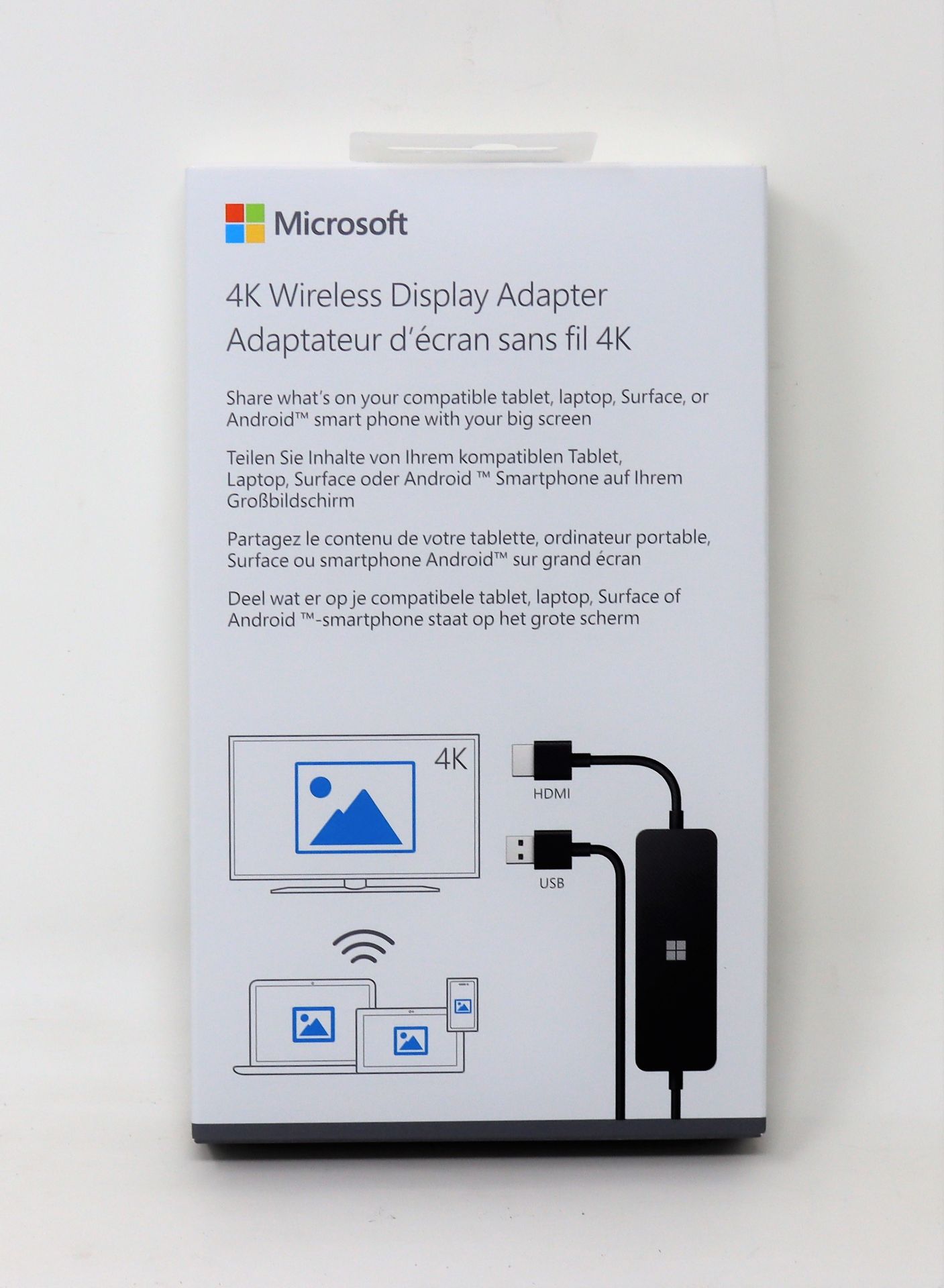 Ten boxed as new Microsoft 4K Wireless Display Adapters (P/N: UTH-00010) (Boxes sealed).