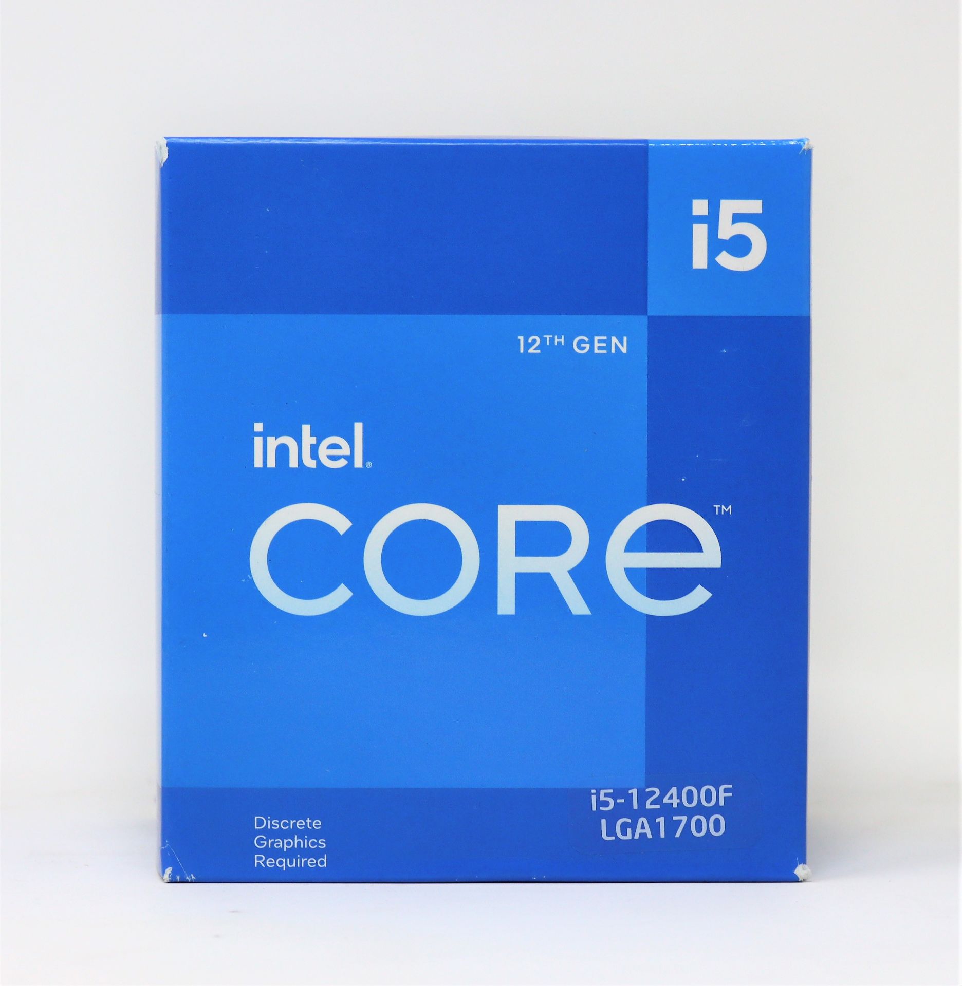 A boxed as new Intel Core i5-12400F LGA1700 18MB Cache Desktop Processor (P/N: BX8071512400F) (Box s