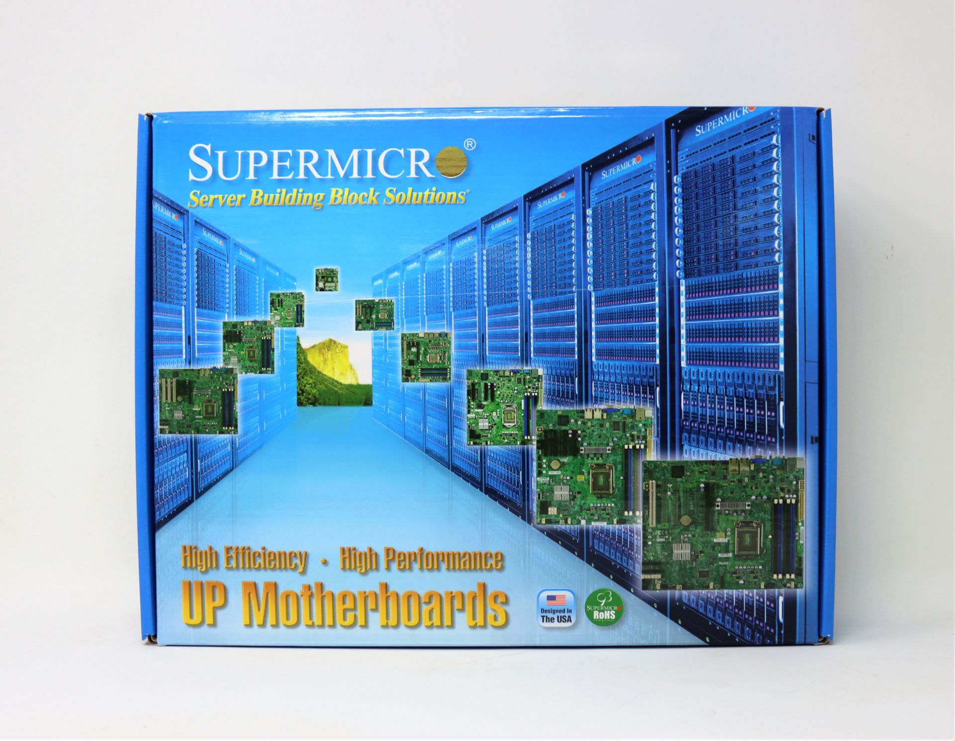 A boxed as new Supermicro MBD-X11SDV-16C-TP8F-O Server Motherboard.