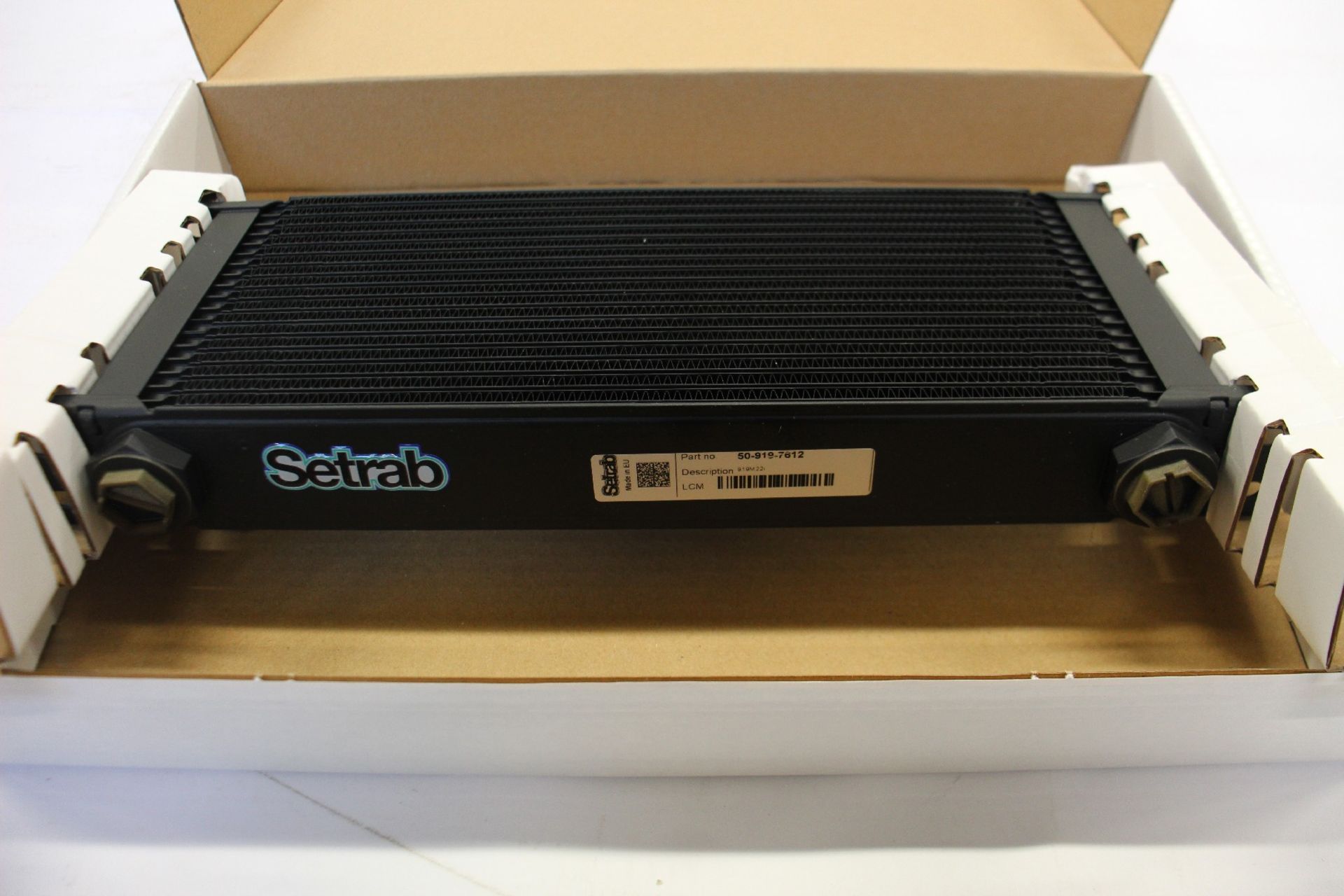 A boxed as new Setrab Pro Line 919 Series oil cooler (REF: 919M22L).