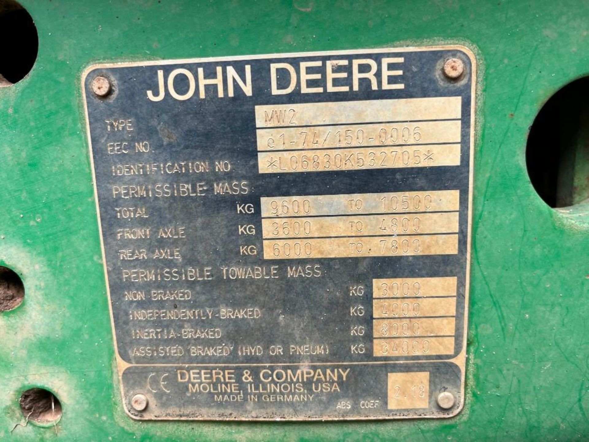 2007 John Deere 6830 Premium - Image 9 of 9