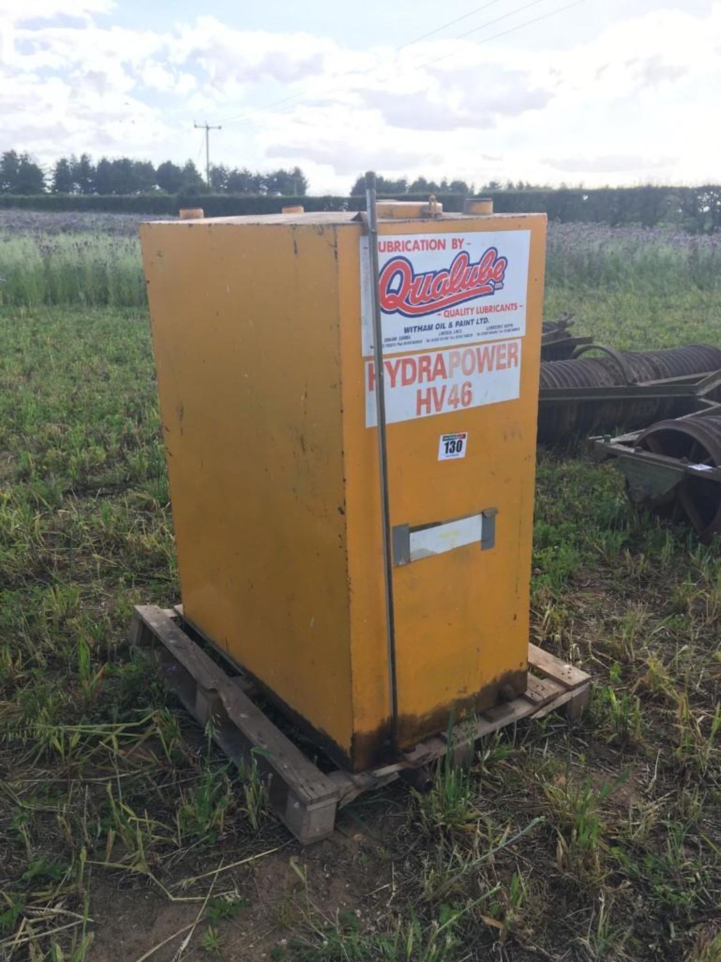 Qualube Bulk Oil Tank Yellow