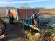 Single Axle Wooded Tipping Trailer