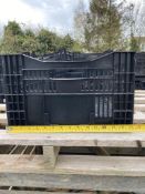 1000 Used Black Plastic Lily Crates