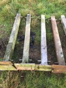 4 No. Bolt Down Gate Posts