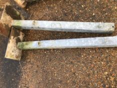 2 No. Bolt Down Gate Posts