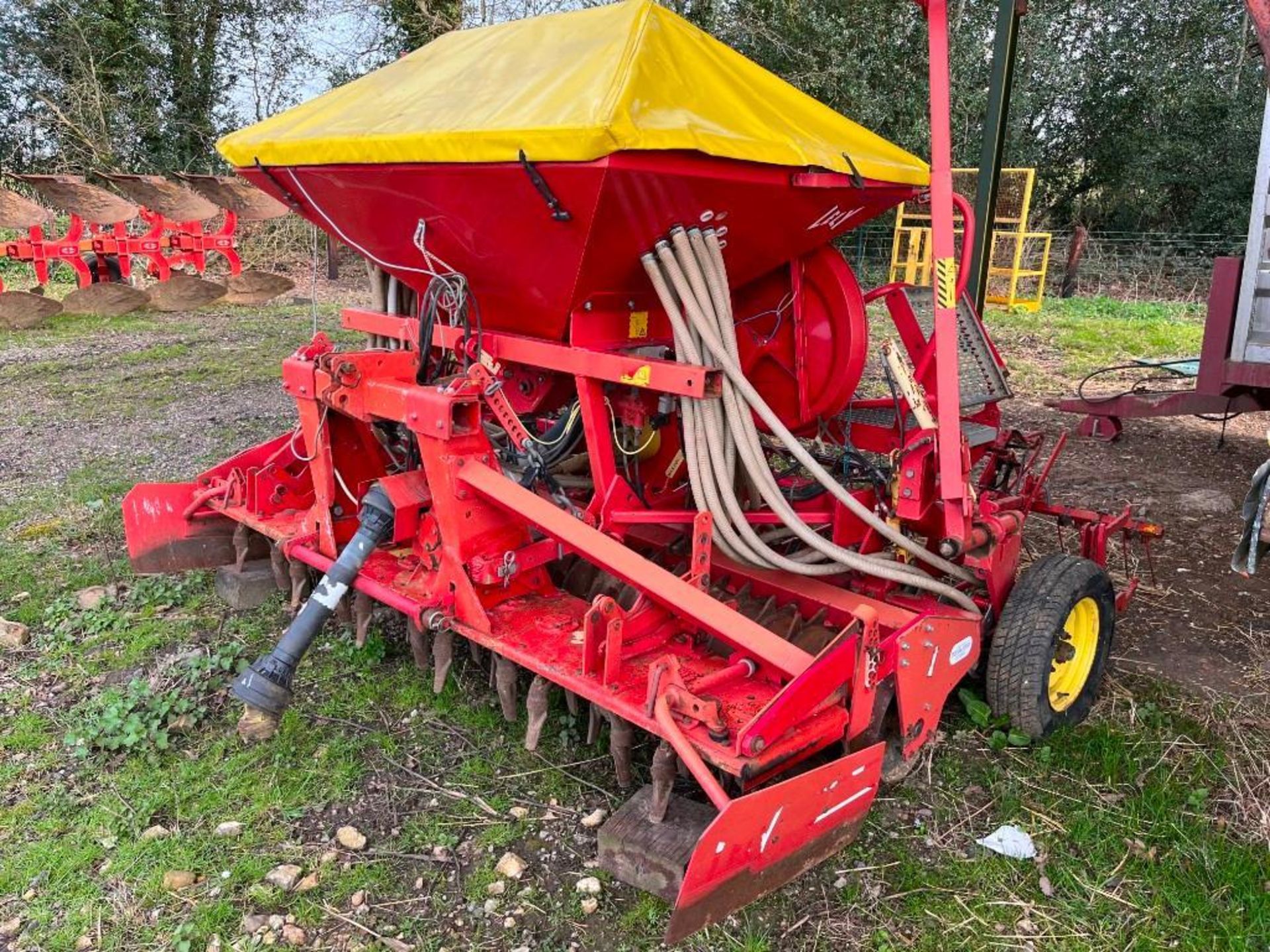 Lely Polymat 3m Combi Drill w/ Lely Terra 300-25 3m Power Harrow