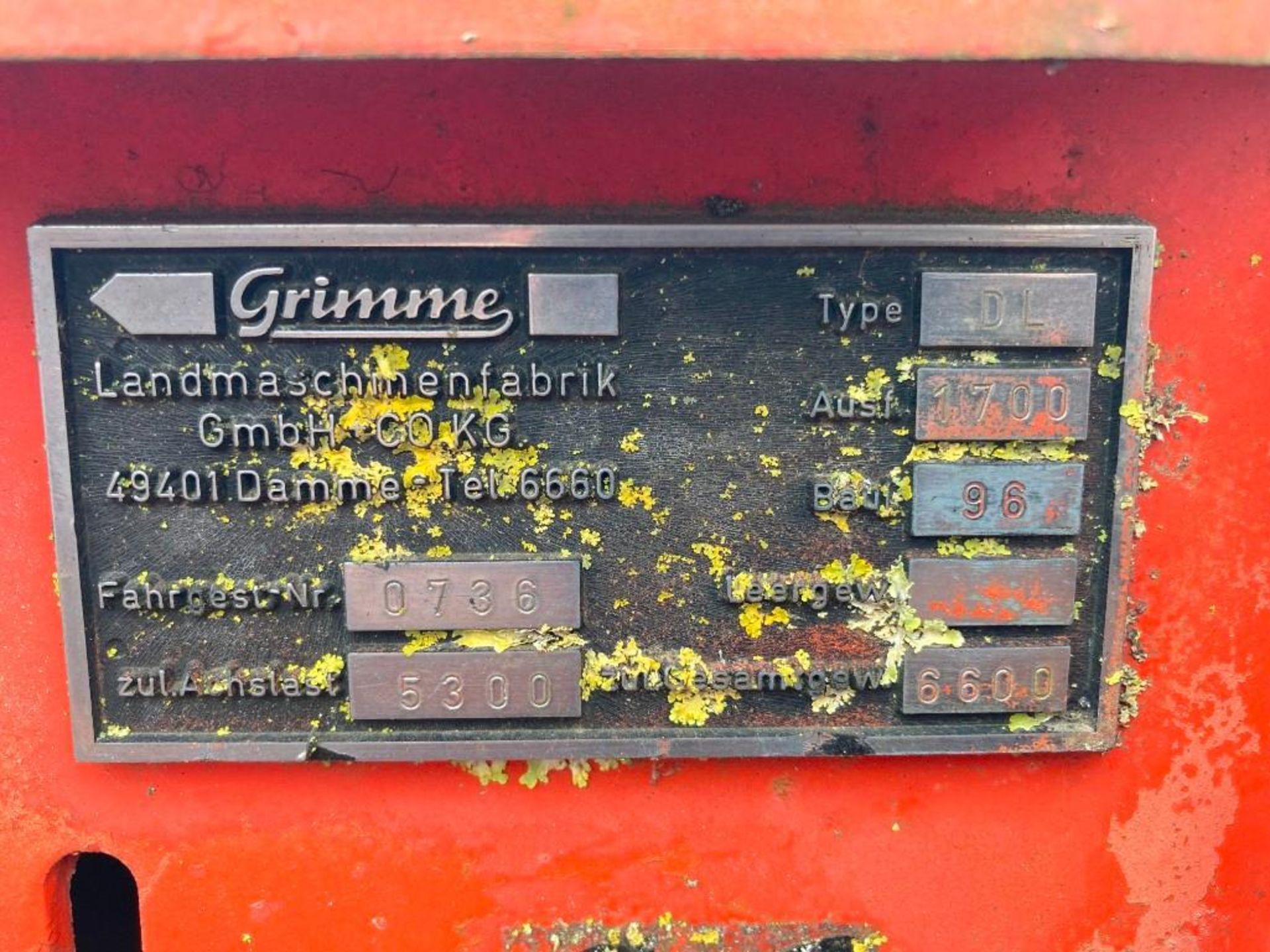 Grimme DL 1700 Harvester - Image 6 of 6