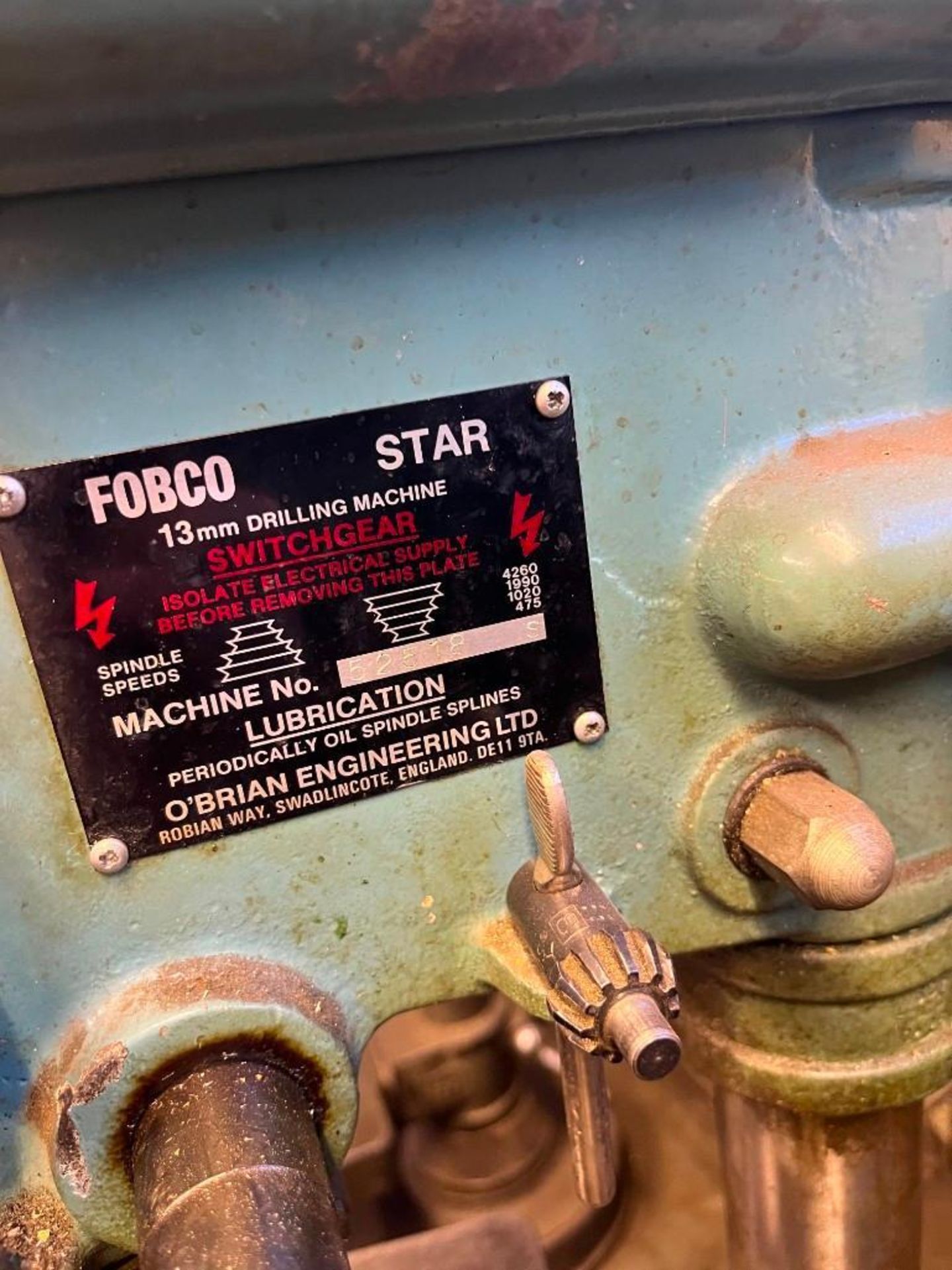 Fobco Bench drill 13mm cap - Image 2 of 3