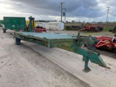 Slewing cart harvesting trailer with hydraulic arms single axle, spares or repairs