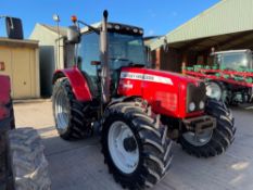 2007 Massey Ferguson 6465 Dyna-6 4wd tractor with 3 manual spools on 480/65R28 front and 600/65R38 r