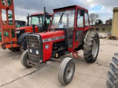 1984 Massey Ferguson 265 2wd tractor with 2 manual spools on 7.50R16 front and 13.6R36 rear wheels a