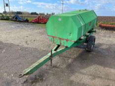 2008 Fuel bowser 1130l single axle with manual pump