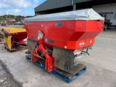 2008 Kuhn Axis 40.1W 24m twin disc fertiliser spreader with border control. Serial No: 17464. Manual