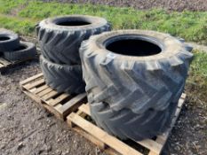 4No. 405/70-20 tyres