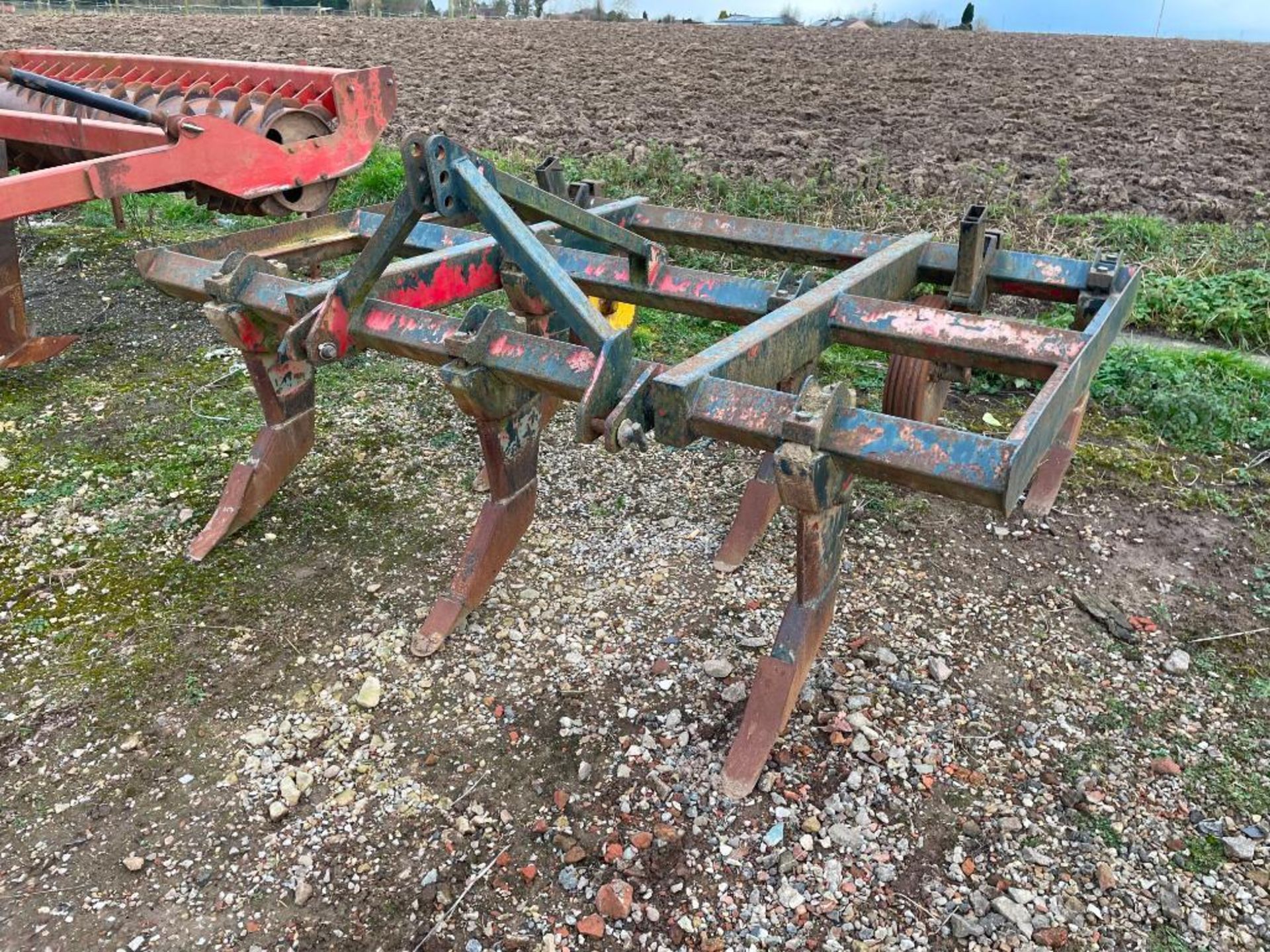Bomford Supaflow 7 leg cultivator with depth wheels - Image 3 of 4