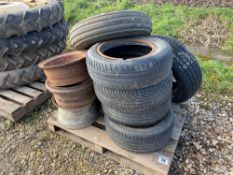 Quantity miscellaneous wheels and tyres