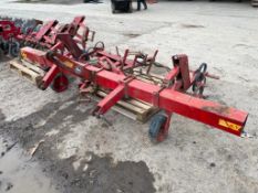 Interrow weeder with 7 weeding units linkage mounted