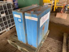 2No. Metal oil tanks