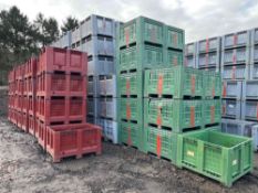 c.40No. Dolav pallet boxes 1m x 1.2m Please Note: These will be loaded from the front of the stack o