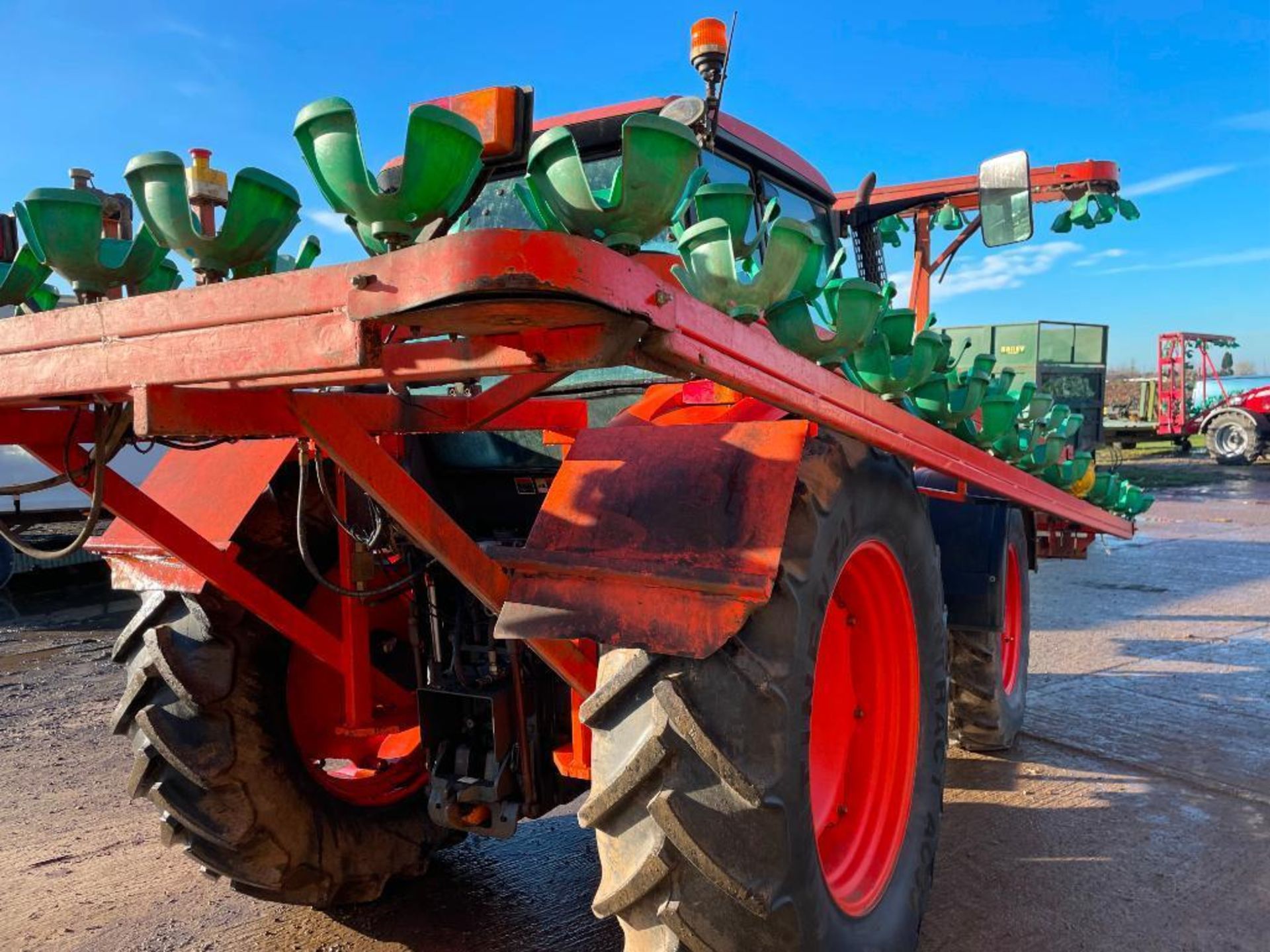 2008 Kubota M108S 4wd tractor with 2 manual spools on 380/85R28 front and 460/85R38 rear wheels and - Image 15 of 15