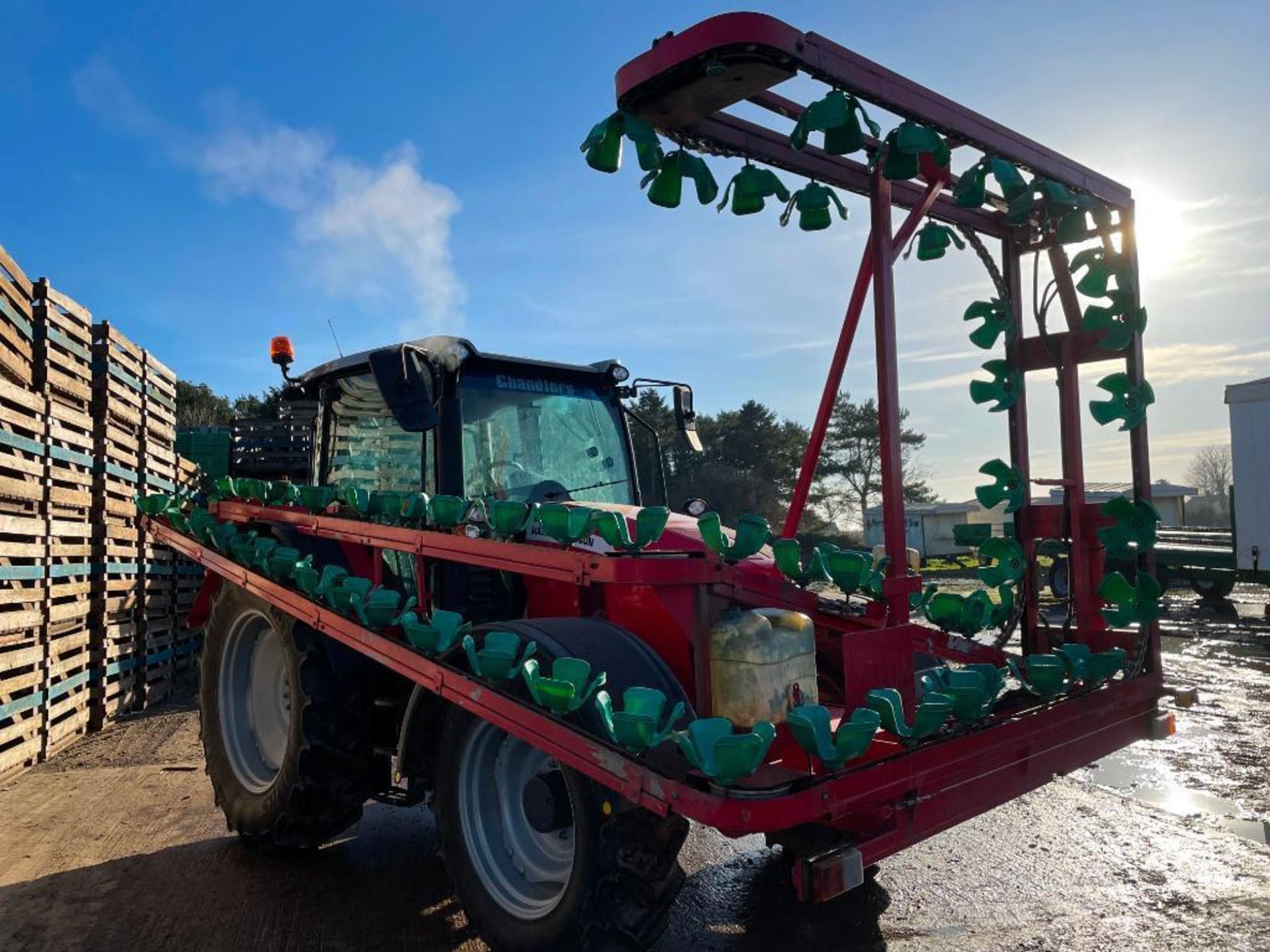 2020 Massey Ferguson 5711 Dyna-4 4wd tractor with 2 spools on 340/85R28 front and 420/85R38 rear whe - Image 21 of 21